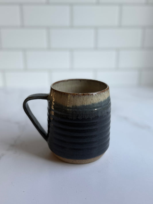 Blue Ombre Textured Mug
