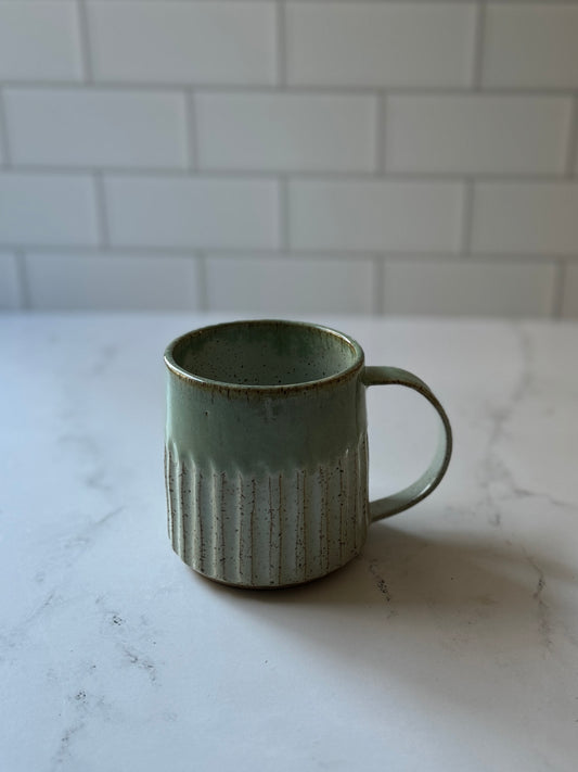 Celadon Textured Mug