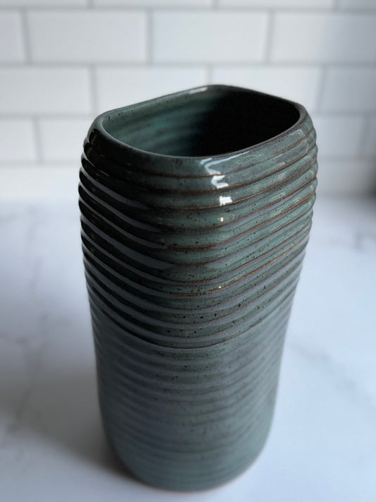 Textured Rectangular Vase