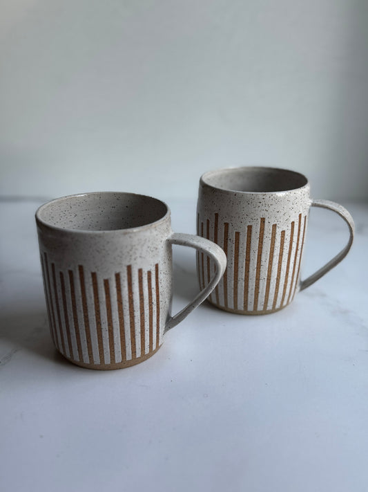 White Stripe Mug