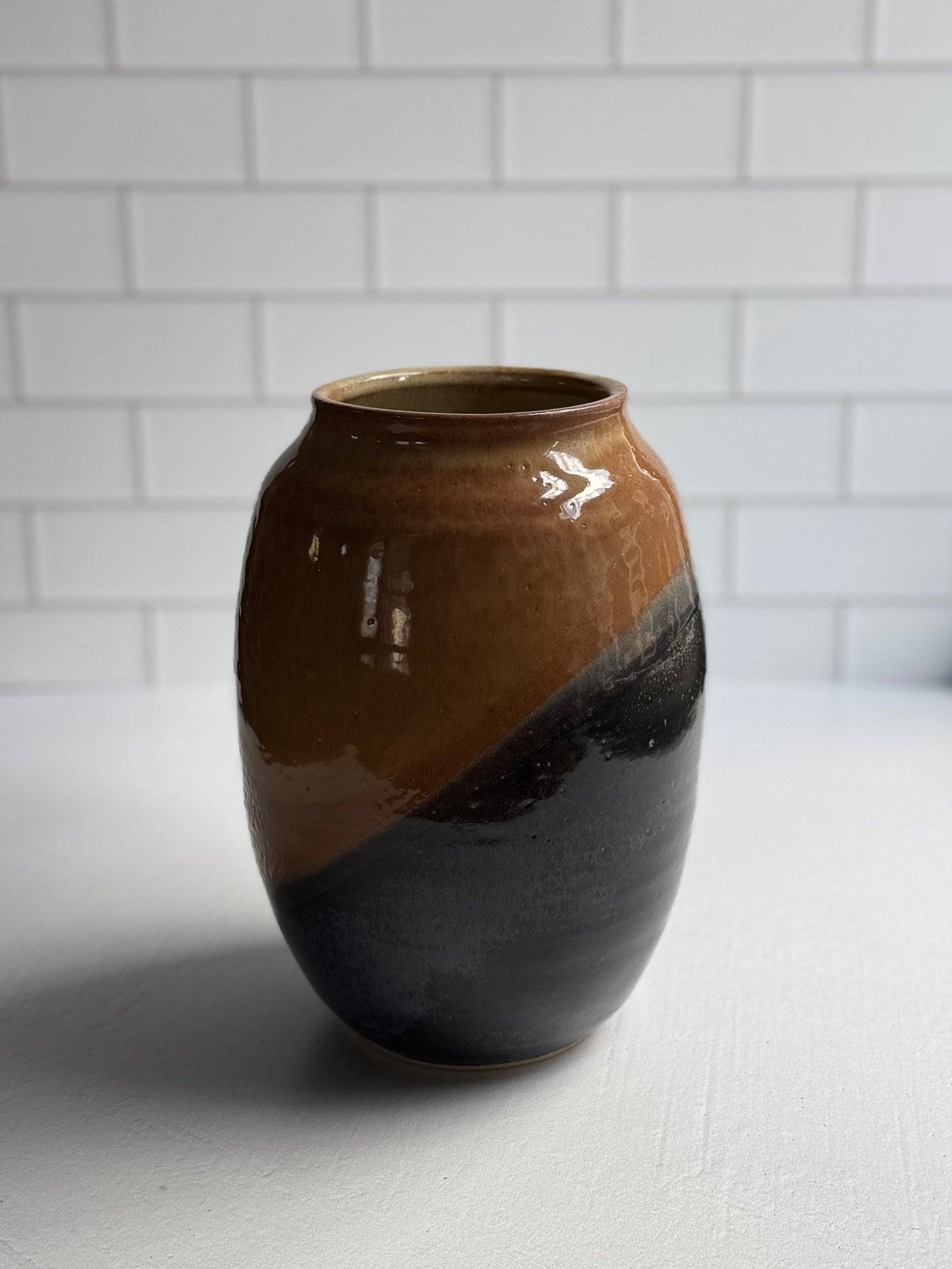 Khaki Midnight Vase