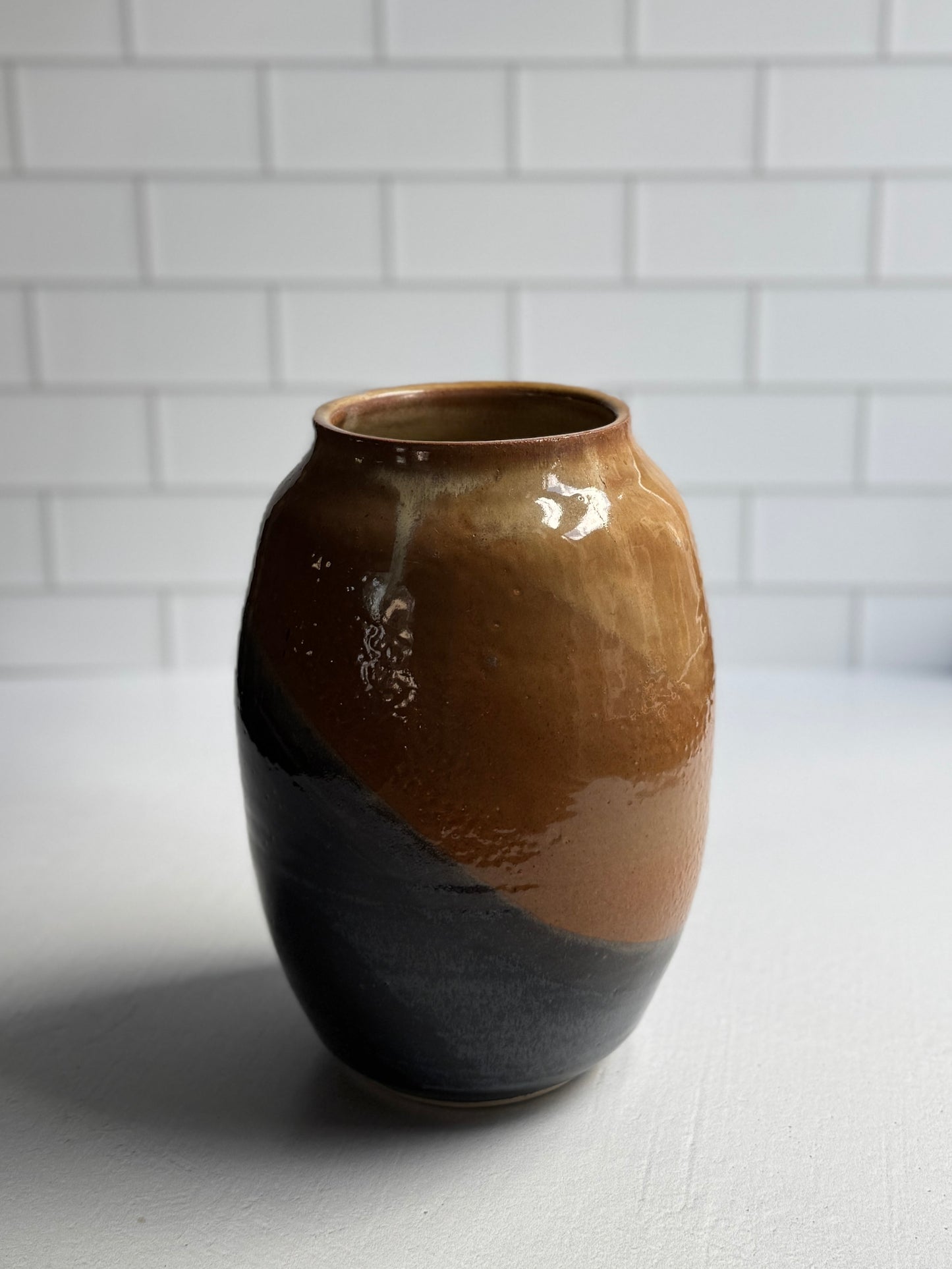 Khaki Midnight Vase