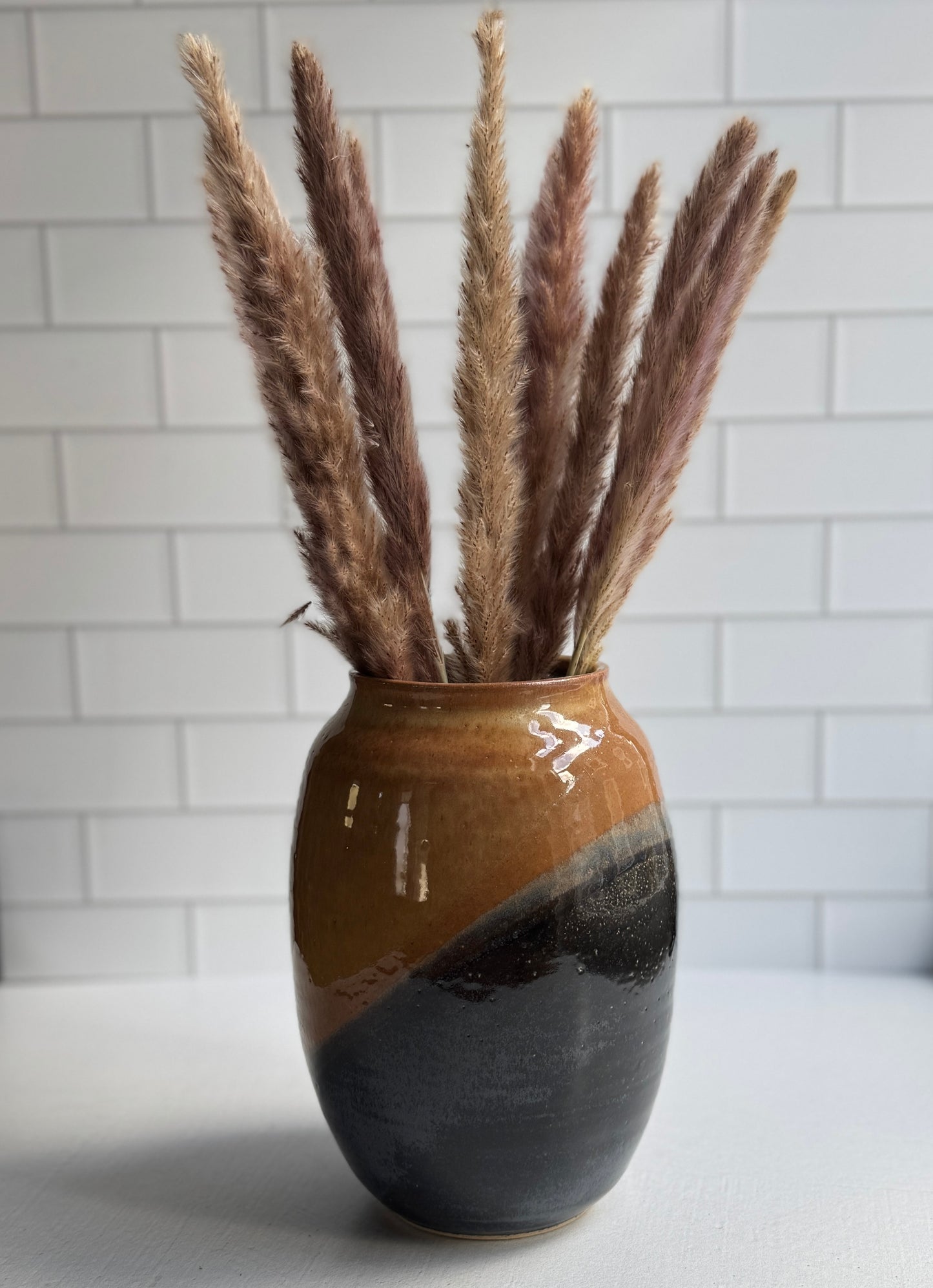 Khaki Midnight Vase