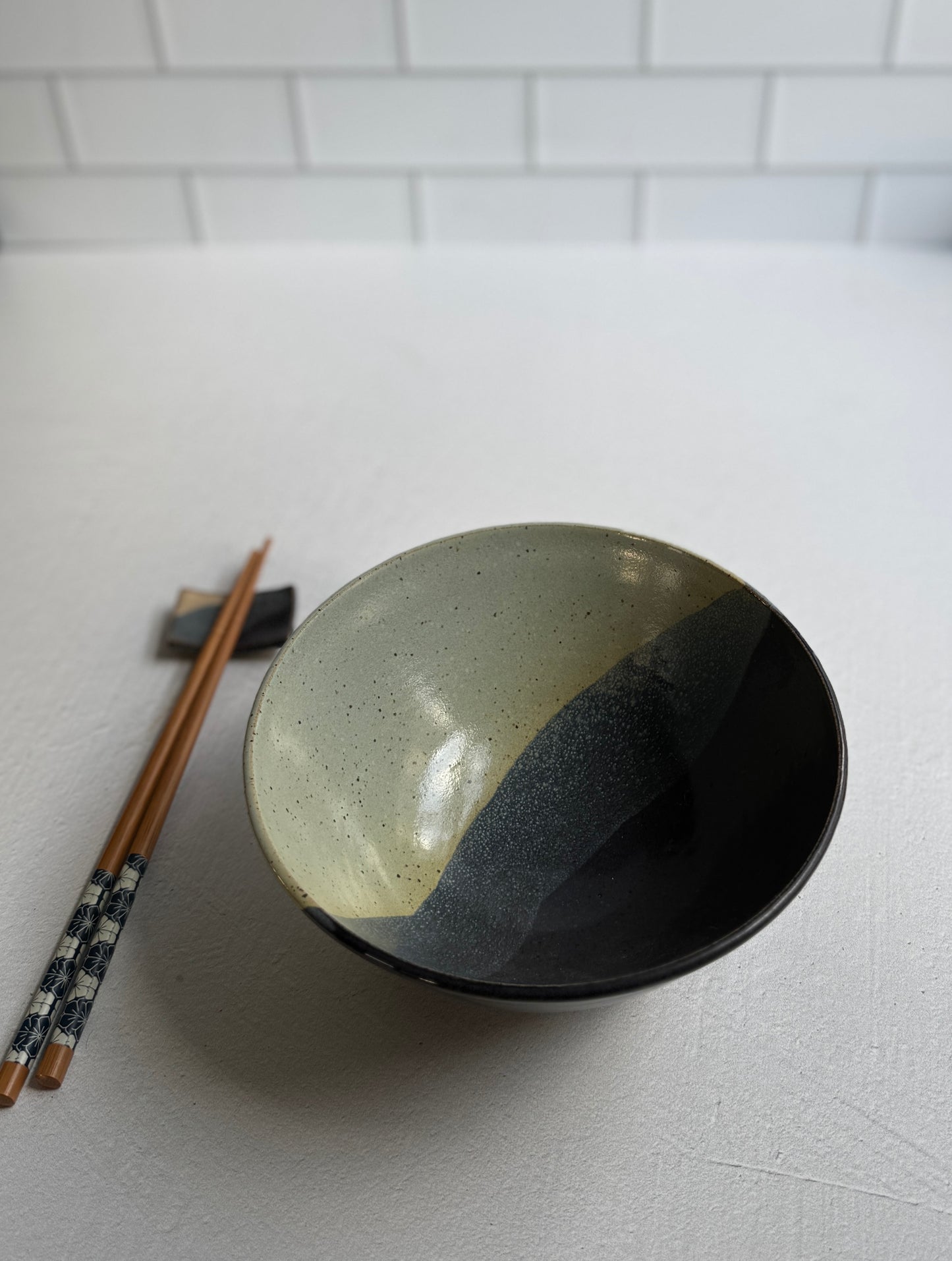 Mint/ Indigo Bowl- Medium